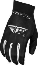 SALES SAMPLE: FLY Racing Men's Pro Lite Gloves Black/White LG