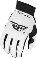 ÉCHANTILLON DE VENTE : Gants FLY Racing Pro Lite pour hommes Blanc/Noir LG