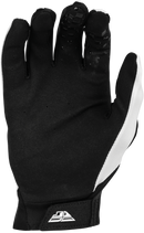 ÉCHANTILLON DE VENTE : Gants FLY Racing Pro Lite pour hommes Blanc/Noir LG