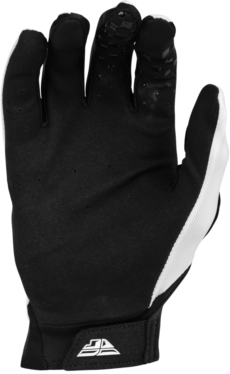 ÉCHANTILLON DE VENTE : Gants FLY Racing Pro Lite pour hommes Blanc/Noir LG