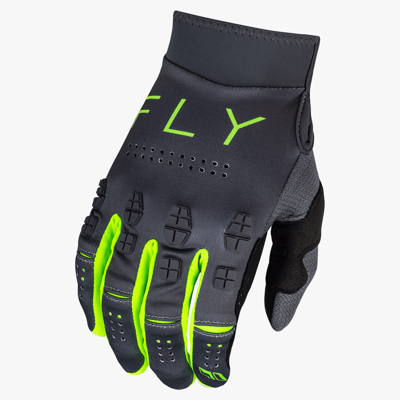 SALES SAMPLE: FLY Racing Evolution DST Gloves Charcoal/Neon Green (LG)