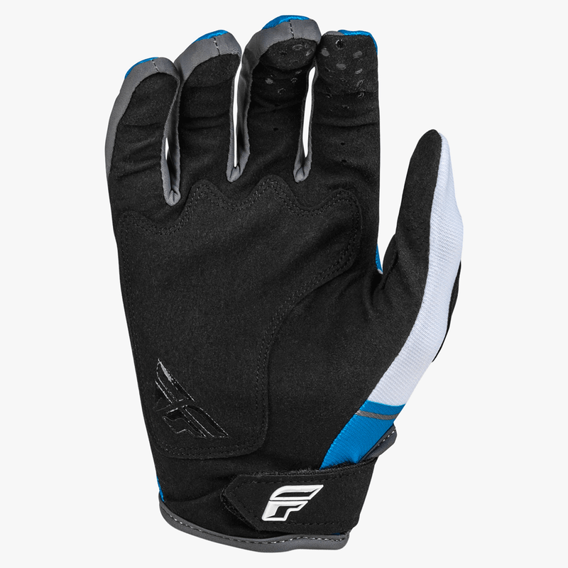SALES SAMPLE: FLY Racing Kinetic Prix Gloves Bright Blue/Charcoal LG