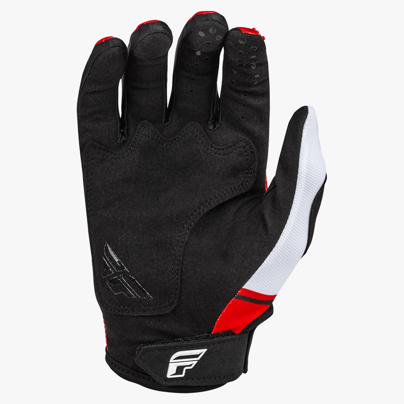 SALES SAMPLE: FLY Racing Kinetic Prix Gloves Red/Grey/White LG